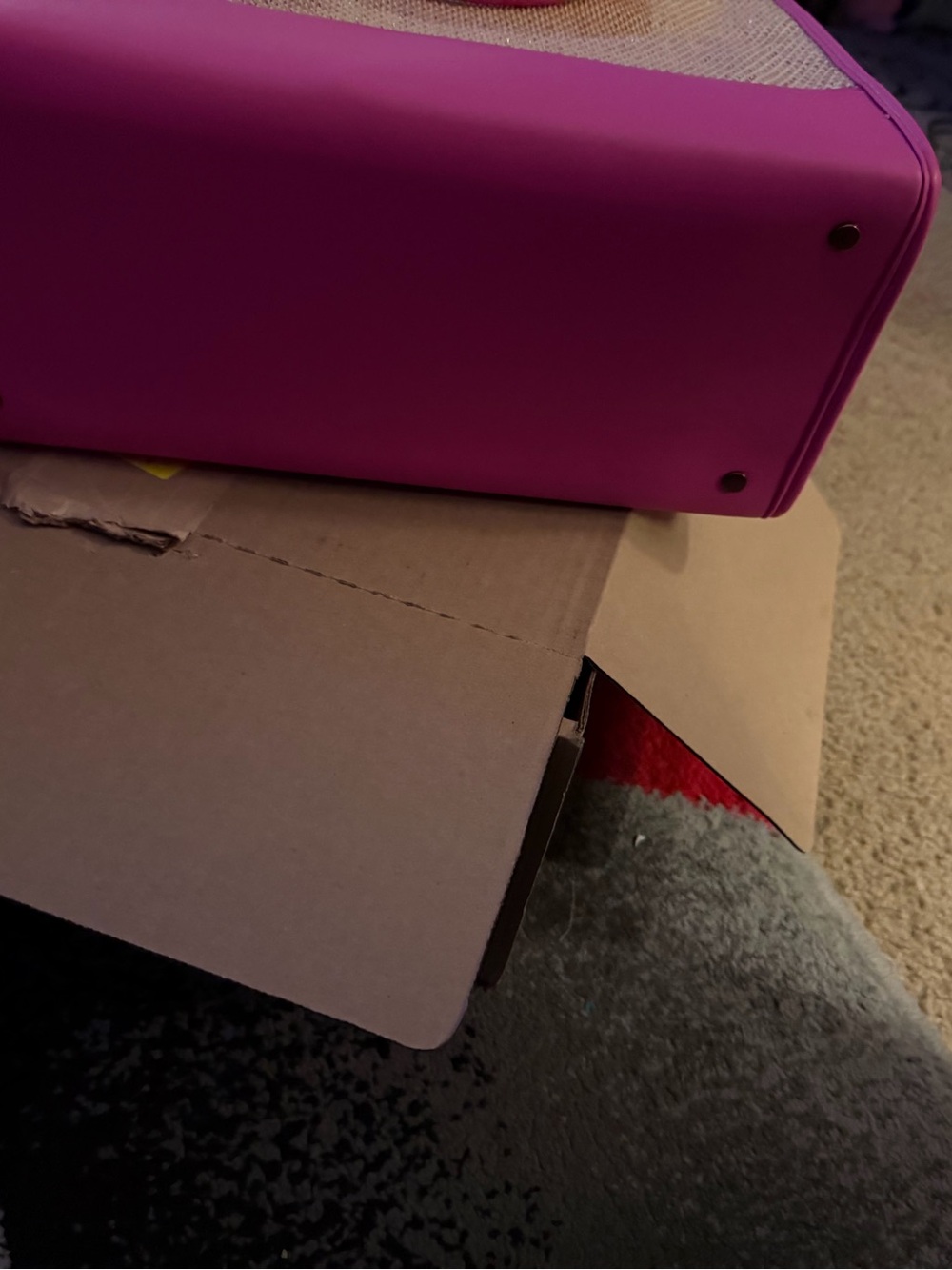 Pink Straw-Trim Tote - Picture 7 of 15